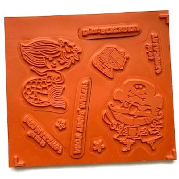 Pirates & Mermaids, Cling Stamp Set, Stampin Up - Picture 3 of 3